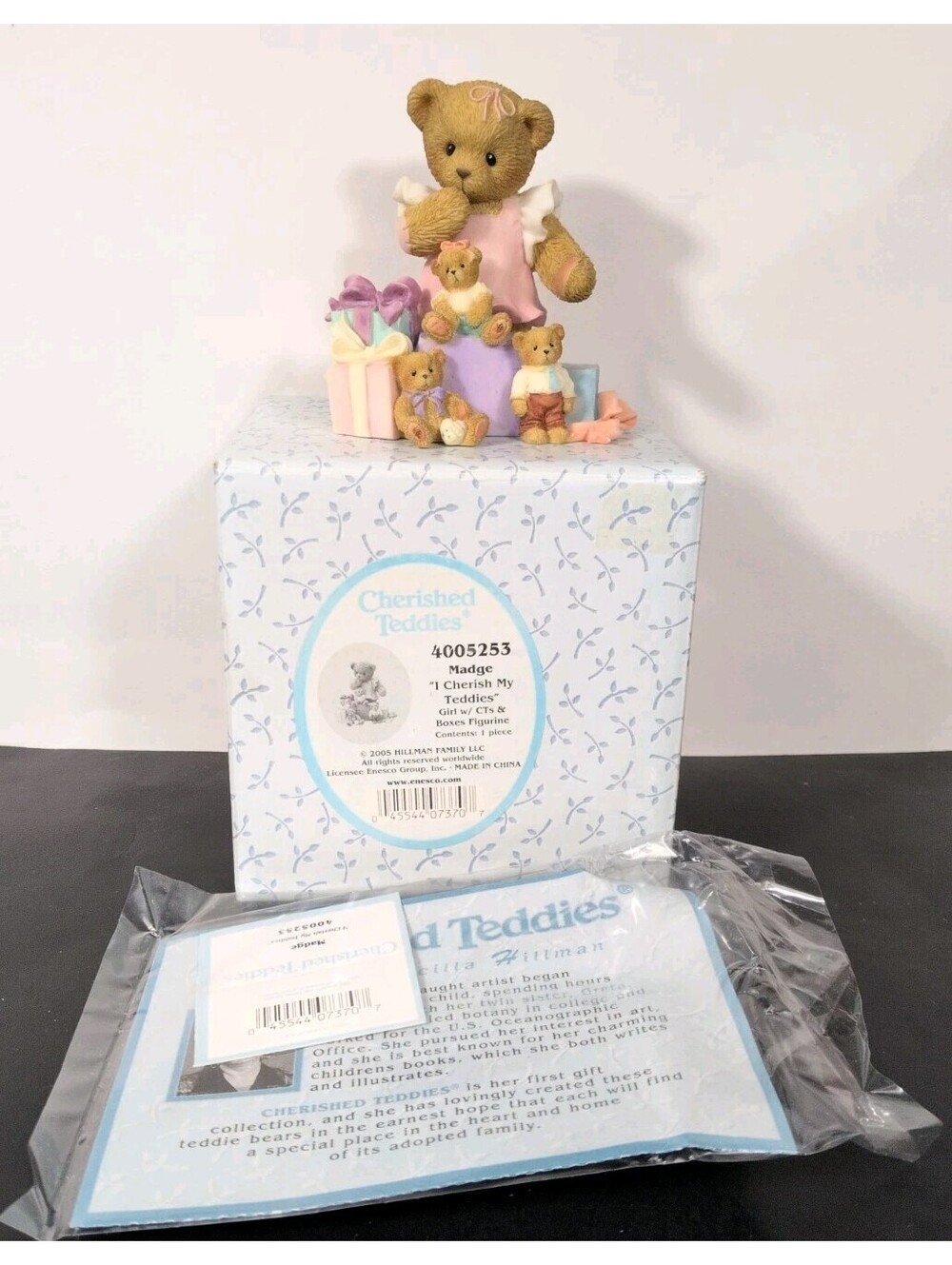 Cherished Teddies Madge Figurine 2005 "I Cherish My Teddies 4005253 Very Rare*